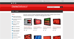 Desktop Screenshot of displayelettronici.it